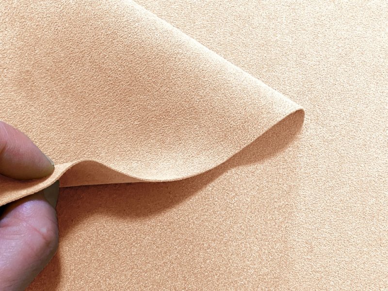 画像5: 【150×50cm単位】最上級 スエード調生地 人工皮革 日本製 【ベージュ 伸縮性 やや薄手】（アウトレット） (5)
