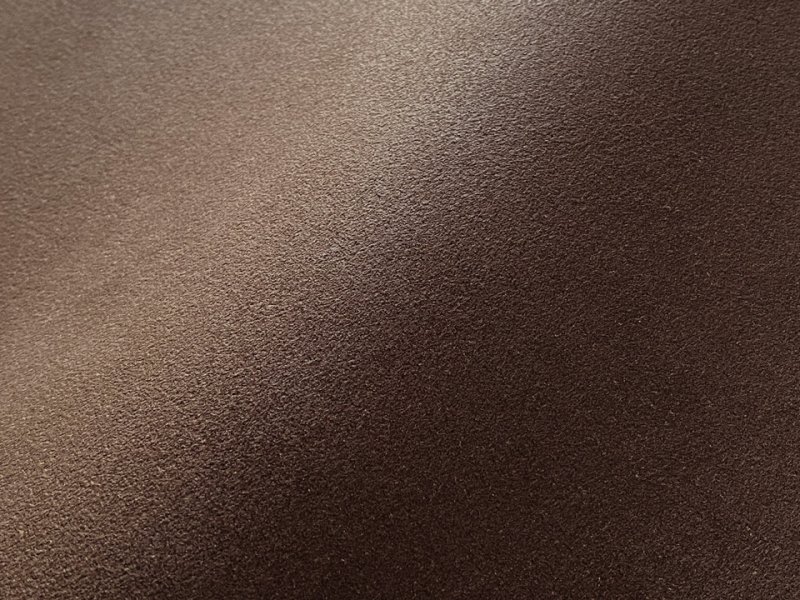 画像2: 【120×50cm単位】最上級 スエード調生地 人工皮革 日本製 【こげ茶 厚手】（アウトレット） (2)
