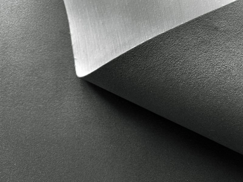 画像3: 【135×50cm単位】最上級 スエード調生地 人工皮革 日本製 【グレーブラック（白布の裏張りあり）】（アウトレット） (3)