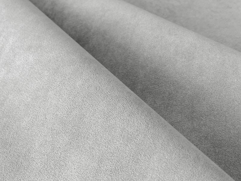 画像2: 【78cm×5M単位】貼るスエード（シールタイプ） 最上級 人工皮革 生地 日本製 【グレー 伸縮性 やや薄手】（アウトレット） (2)