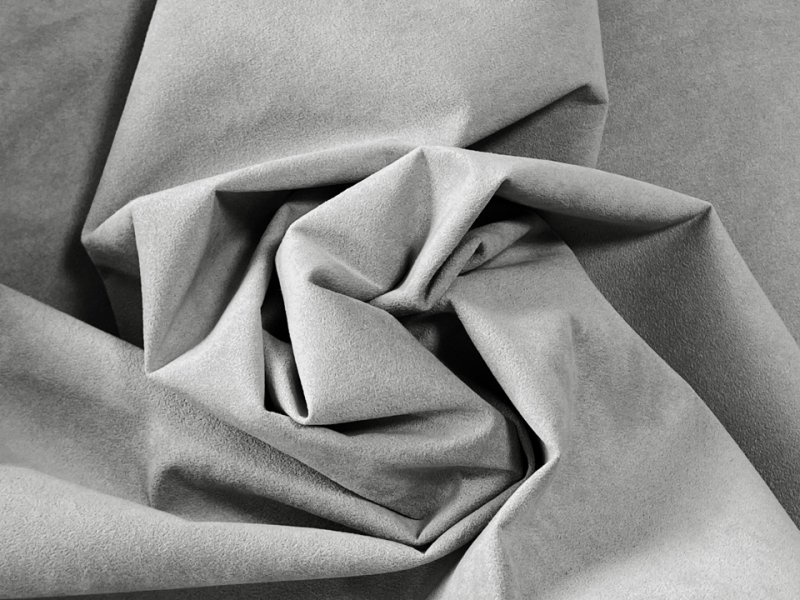 画像5: 【78cm×5M単位】貼るスエード（シールタイプ） 最上級 人工皮革 生地 日本製 【グレー 伸縮性 やや薄手】（アウトレット） (5)