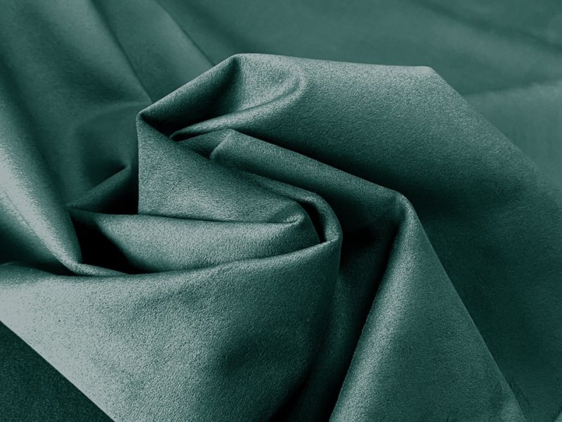 画像6: 【142×50cm単位】最上級 スエード調生地 人工皮革 日本製 【緑 伸縮性 やや薄手】（アウトレット） (6)