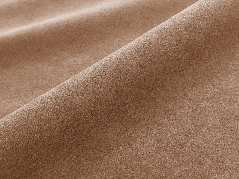 画像2: 【155×50cm単位】最上級 スエード調生地 人工皮革 日本製 【ライトブラウン 伸縮性 やや薄手】（アウトレット） (2)