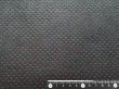 画像4: 【145×50cm単位】最上級 スエード調生地 人工皮革 日本製 【パンチング 黒〜ダークグレー（赤系の裏張あり）】（アウトレット） (4)