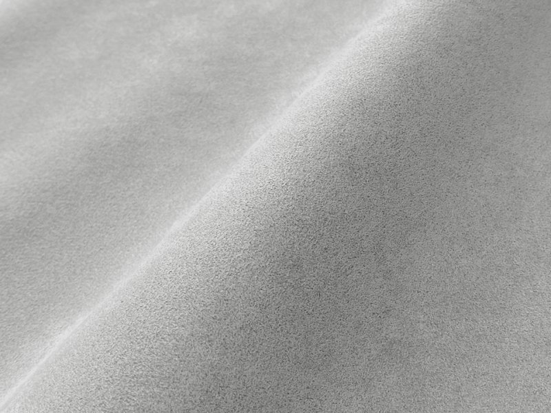 画像3: 【155×50cm単位】最上級 スエード調生地 人工皮革 日本製 【薄グレー 伸縮性 やや薄手】（アウトレット） (3)
