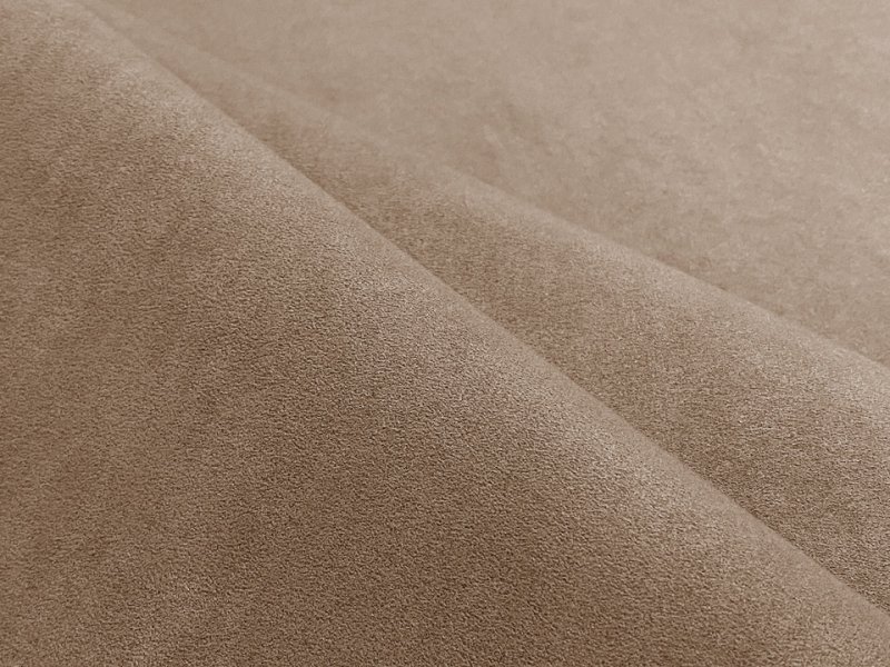 画像3: 【155×50cm単位】最上級 スエード調生地 人工皮革 日本製 【ホワイトブラウン 伸縮性 やや薄手】（アウトレット） (3)