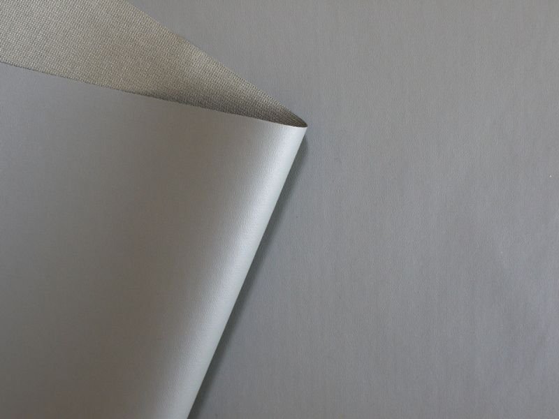 画像3: 【95×300cmカット生地】貼るレザー(シールタイプ) 合皮生地【薄手 グレー ツヤなし】 (3)