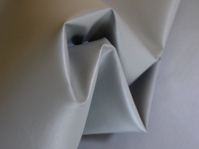 画像5: 【95×300cmカット生地】貼るレザー(シールタイプ) 合皮生地【薄手 グレー ツヤなし】 (5)