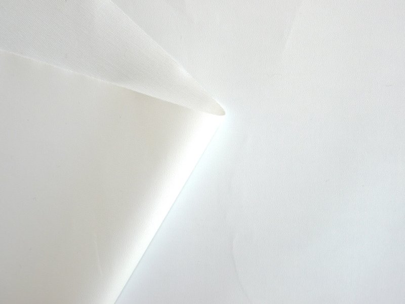 画像3: 合皮レザー生地【薄手 白 ツヤなし】 (3)