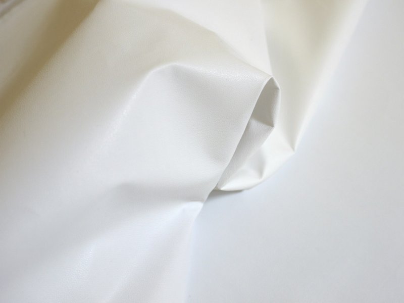 画像5: 合皮レザー生地【薄手 白 ツヤなし】 (5)