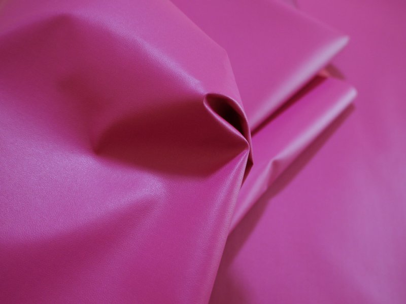 画像5: [在庫処分 / 92×80cm] 貼るレザー（シールタイプ） 合皮生地【薄手 ローズピンク ツヤなし】 (5)