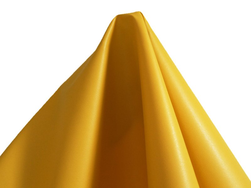 画像4: 貼るレザー（シールタイプ） 合皮生地【薄手 黄 ツヤなし】 (4)