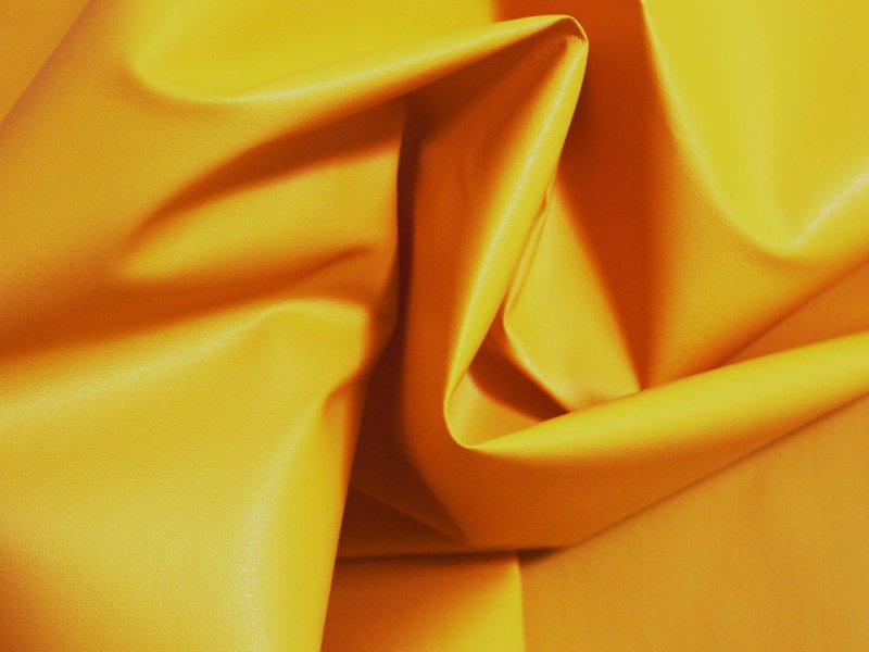 画像5: 貼るレザー（シールタイプ） 合皮生地【薄手 黄 ツヤなし】 (5)