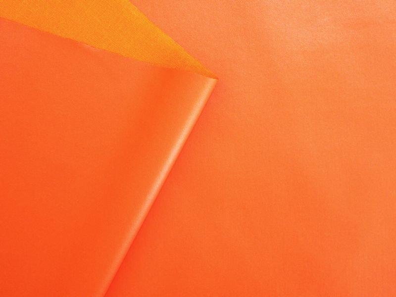 画像3: 合皮レザー生地【薄手 オレンジ ツヤなし】 (3)
