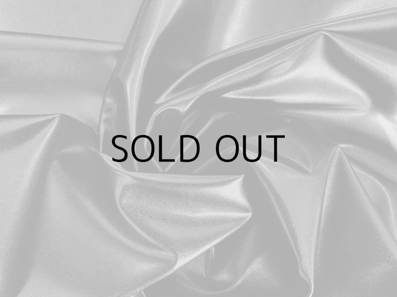 画像5: 【100×400cmカット生地】※難あり※合皮 ストレッチレザー生地【伸縮性大 衣料用 黒】 (5)