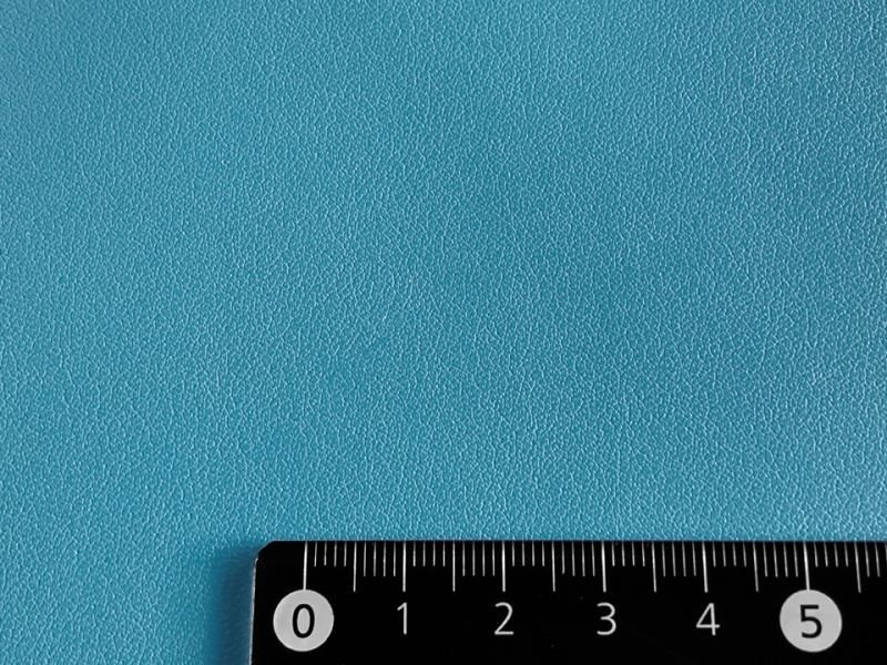 画像4: 【135×170cmカット生地】※難あり※合皮 ストレッチレザー生地【伸縮性大 衣料用 水色】 (4)