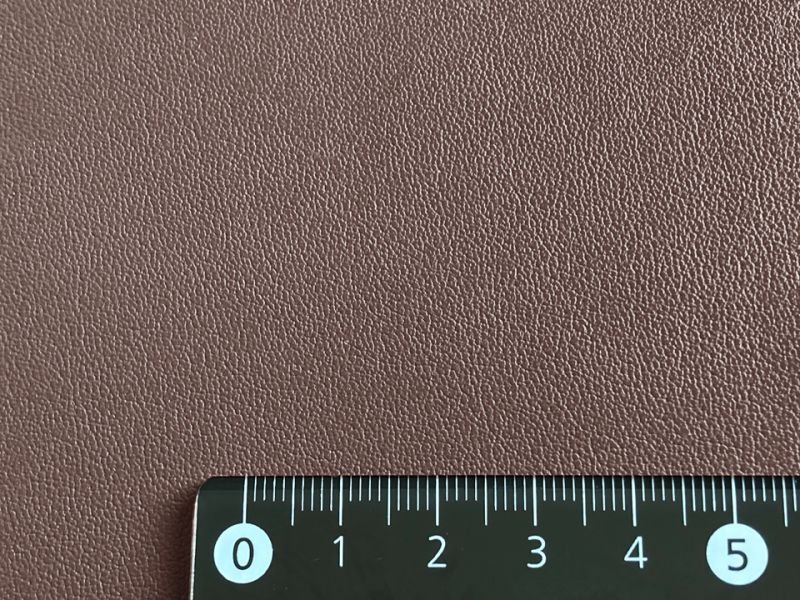 画像4: 合皮 ストレッチレザー生地【伸縮性大 衣料用 ココアブラウン】 (4)