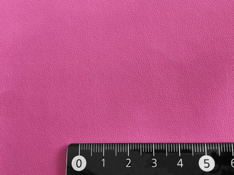 画像4: 合皮 ストレッチレザー生地【伸縮性大 衣料用 ローズピンク】 (4)