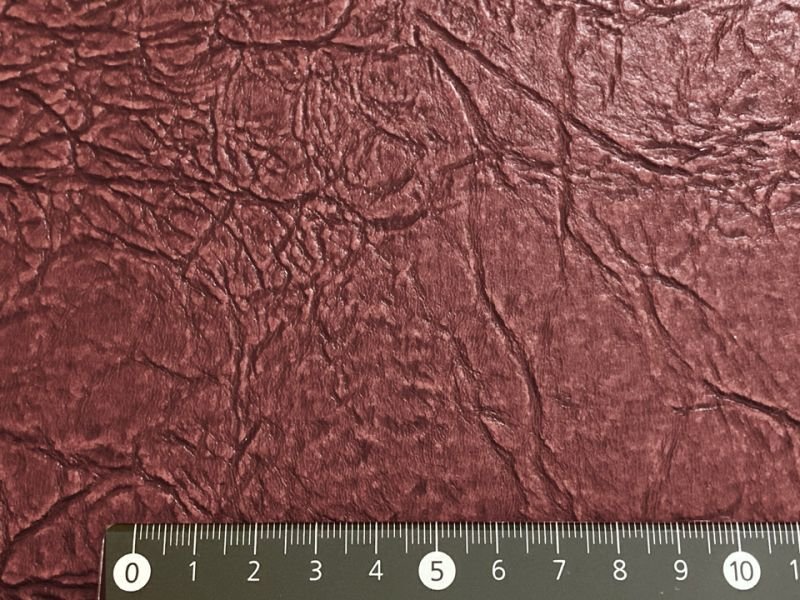 画像5: 合皮レザー生地 広幅 難燃【クラック風アンティーク レッドブラウン】 (5)