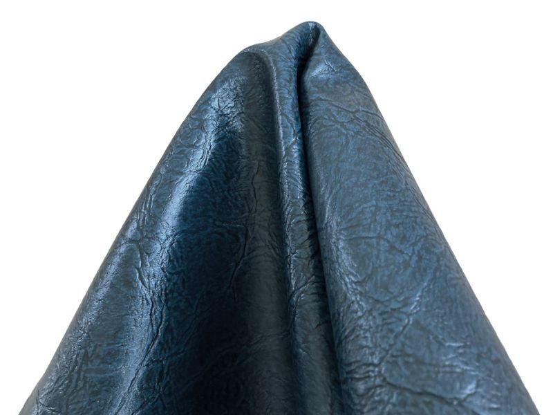 画像4: 合皮レザー生地 広幅 難燃【クラック風アンティーク インディゴ】 (4)