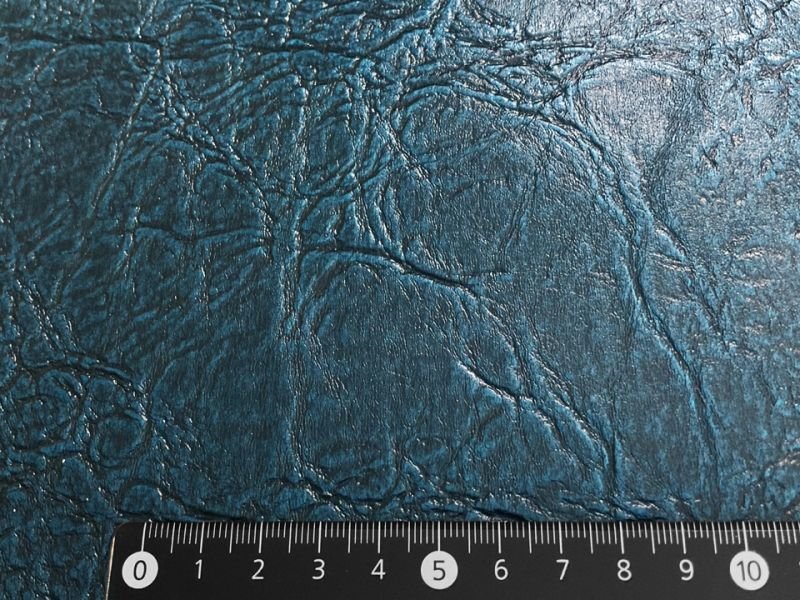 画像5: 合皮レザー生地 広幅 難燃【クラック風アンティーク インディゴ】 (5)