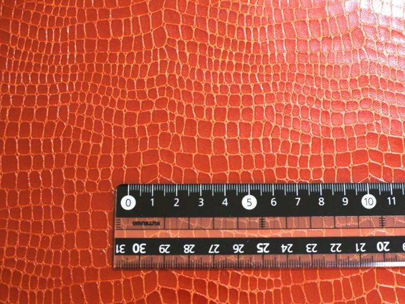 画像5: [最終在庫] 光沢ワニ革 合皮レザー生地【ベーシック チョコレート】 (5)