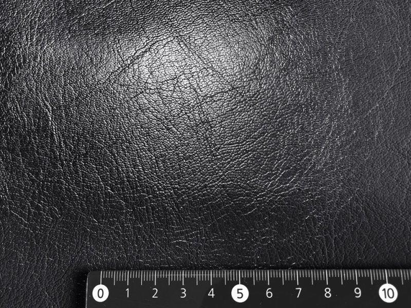 画像5: 合皮レザー生地 原色系 無地 難燃【ツヤあり 黒】 (5)