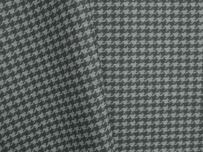 画像2: 合皮レザー生地 ファブリック調 難燃【チェック柄 ブラック】 (2)