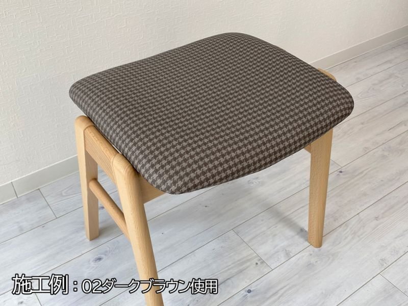 画像8: 合皮レザー生地 ファブリック調 難燃【チェック柄 ダークブラウン】 (8)