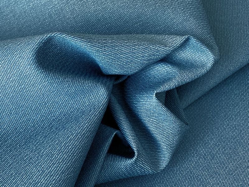 画像5: 合皮レザー生地  伸縮 難燃【デニム調 ダークブルー】 (5)