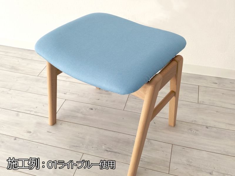 画像8: 合皮レザー生地  伸縮 難燃【デニム調 ブルー】 (8)