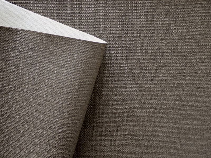 画像3: 合皮レザー生地 ファブリック調 麻織物風 難燃【ジュート ダークブラウン】 (3)