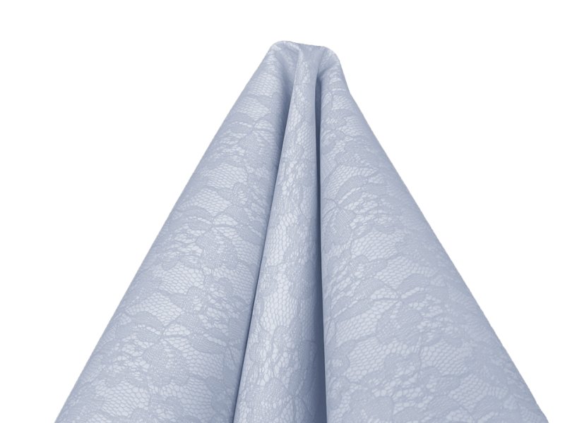 画像5: レース柄 合皮レザー生地【花柄レース模様 水色】 (5)