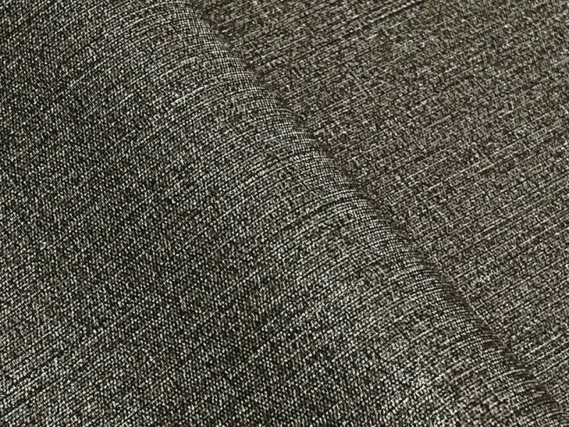 画像2: 合皮レザー生地  抗ウイルス 難燃【布地調 光沢 ブラックブラウン】 (2)