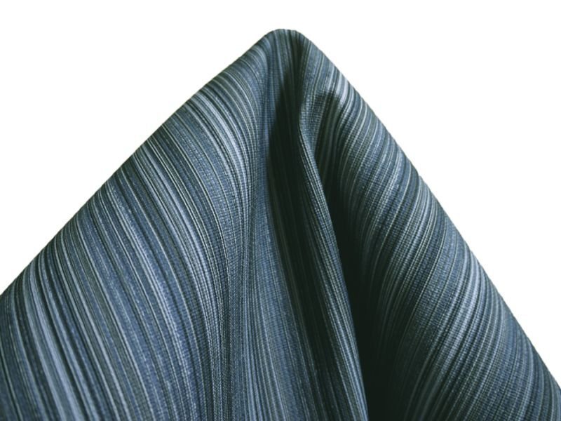 画像4: 合皮レザー生地 ファブリック調 難燃【ストライプ柄 ブルー】 (4)