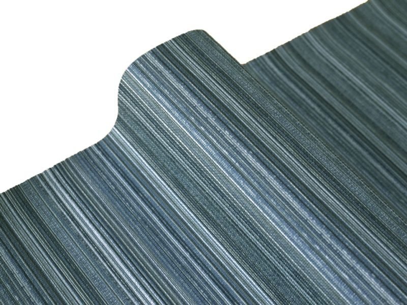 画像5: 合皮レザー生地 ファブリック調 難燃【ストライプ柄 ブルー】 (5)