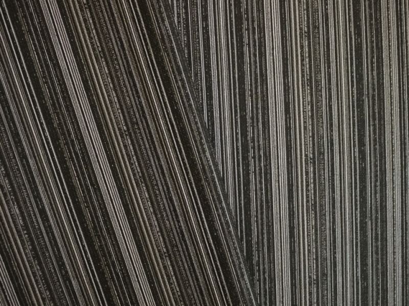 画像2: 合皮レザー生地 ファブリック調 難燃【ストライプ柄 ブラック】 (2)