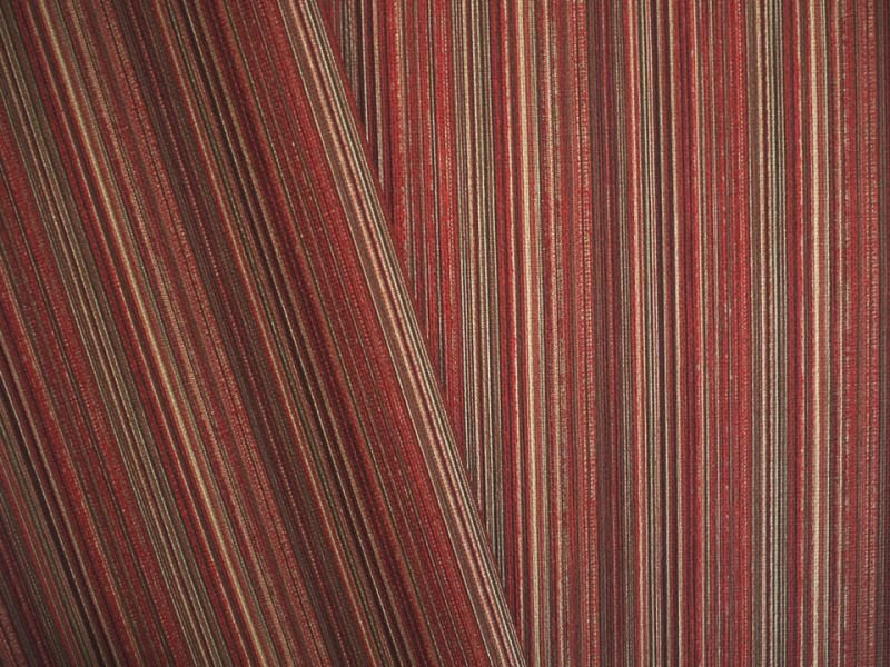 画像2: 合皮レザー生地 ファブリック調 難燃【ストライプ柄 レッド】 (2)