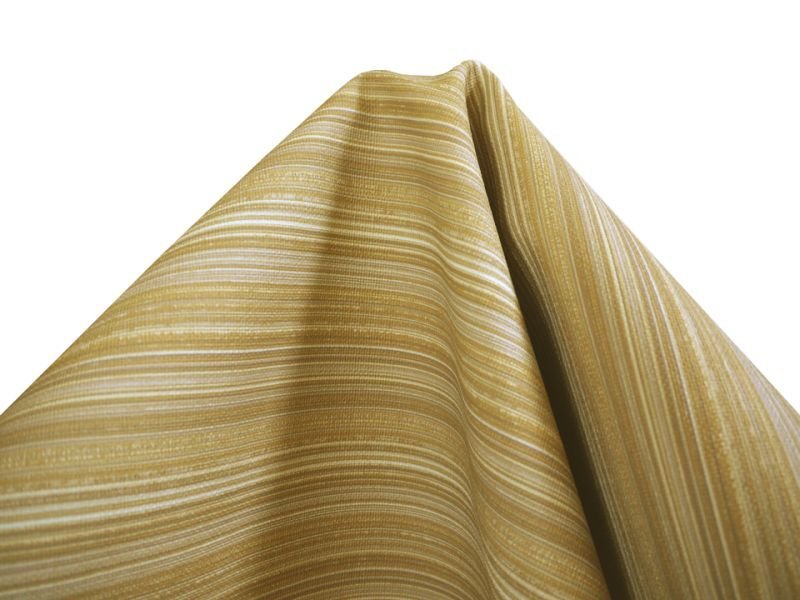 画像4: 合皮レザー生地 ファブリック調 難燃【ストライプ柄 モスイエロー】 (4)