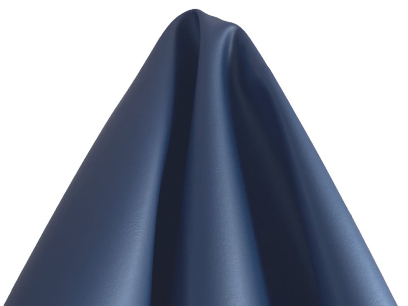 画像4: [巾122] 合皮レザー生地 難燃 耐光 無地【マット調ツヤなし 紺】 (4)