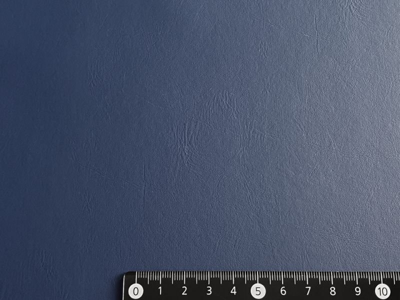 画像5: [巾122] 合皮レザー生地 難燃 耐光 無地【マット調ツヤなし 紺】 (5)