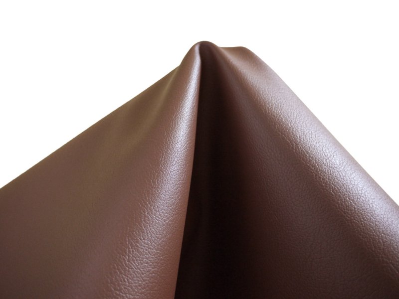画像5: 合皮レザー生地【難燃 茶】 (5)