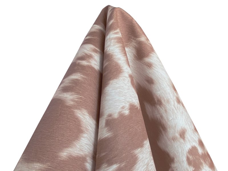 画像5: 合皮レザー生地【毛皮調 ブラウン】 (5)