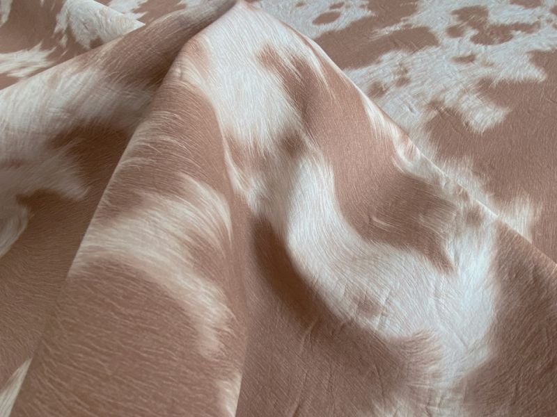 画像7: 合皮レザー生地【毛皮調 ブラウン】 (7)