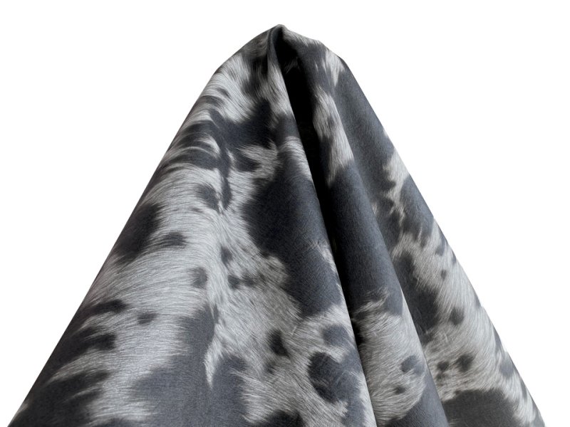 画像5: 合皮レザー生地【毛皮調 グレー】 (5)