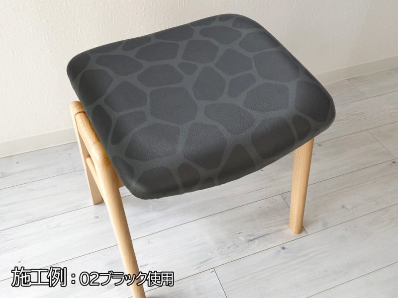 画像8: 合皮レザー生地 難燃 【モノトーン 網目柄 ホワイト】 (8)