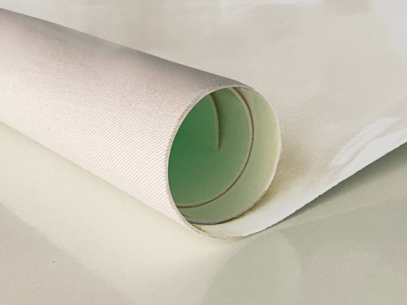 画像2: 蓄光 エナメル調 合皮レザー生地【白】 (2)