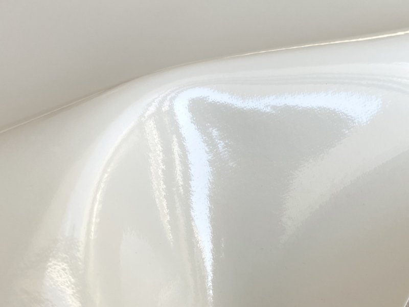 画像6: 蓄光 エナメル調 合皮レザー生地【白】 (6)