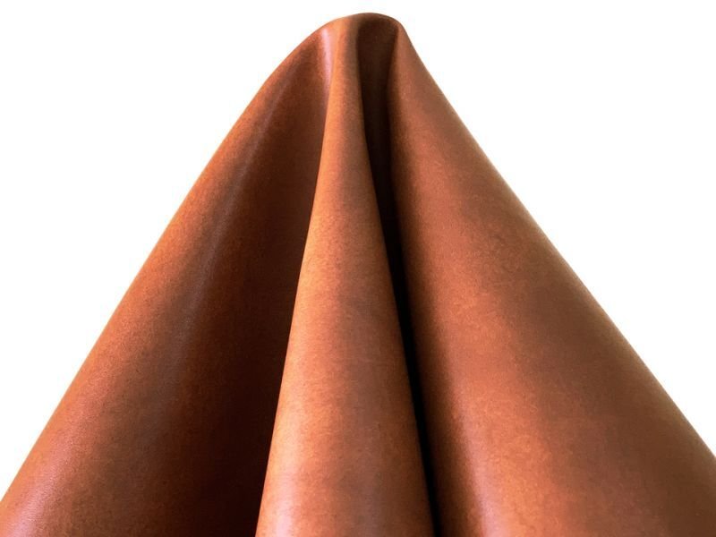 画像5: 合皮レザー生地 【ツヤ控えめ シボ極小 キャメル】 (5)