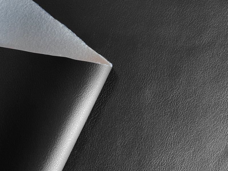 画像3: 【135×110cmカット生地】※難あり※最上級合皮レザー生地【ハイソフト 黒】 (3)